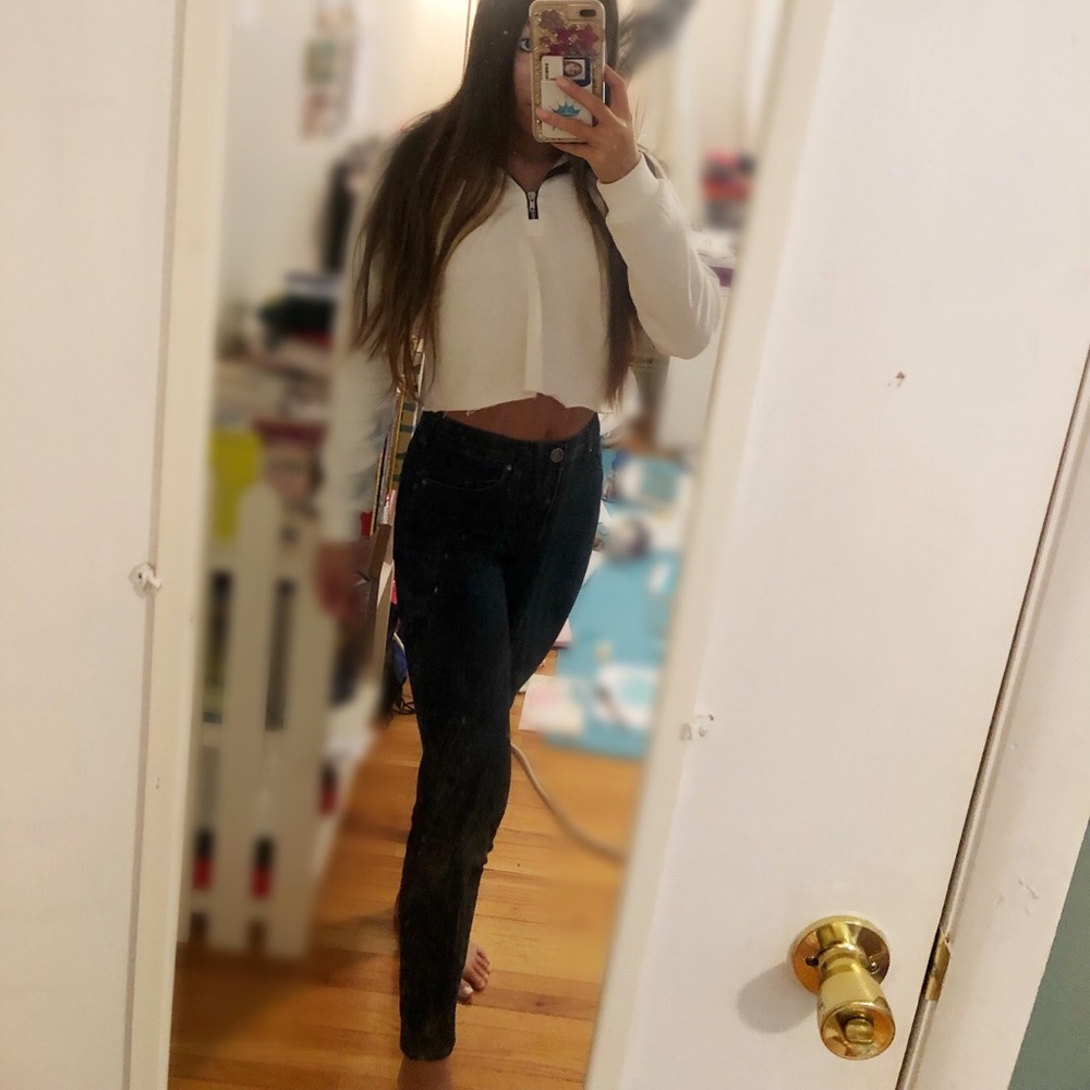 Express High Waist Dark Wash Ankle Jeggings